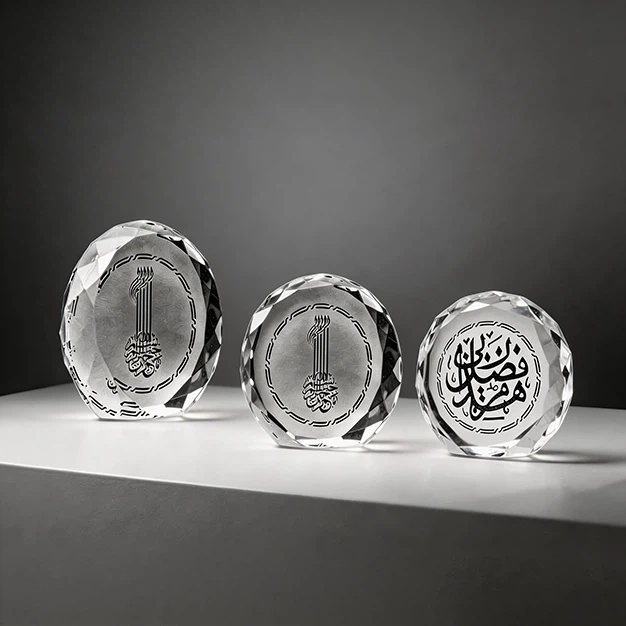 Crystal Paperweight Islamic Gift