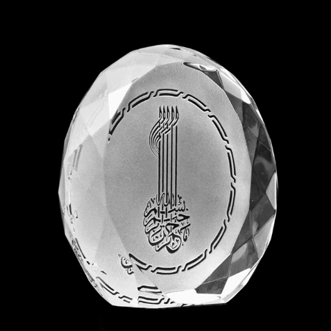 Crystal Paperweight Islamic Gift factory